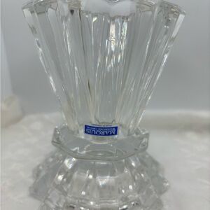 Marquis by Waterford Lead Crystal Omnia Pillar Candle Holder 6”